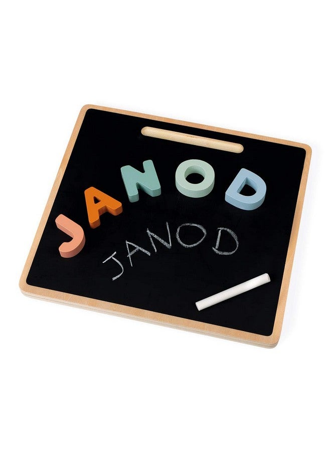 Janod Sweet Cocoon Wooden Alphabet Learning Puzzle with ABC Letters and Chalkboard - Ages 2+ - J04412 - Image 4