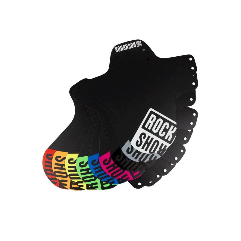 RockShox MTB Fork Fender Black with White Print - Image 2
