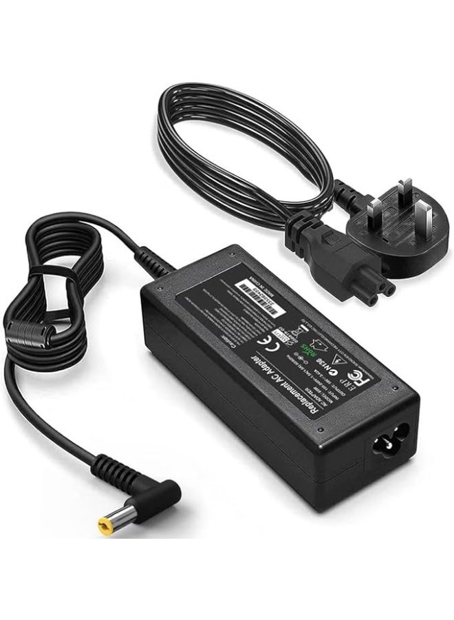 Terabyte Acer Laptop Charger 65W/19V/3.42A AC Power Adapter Power Supply Replacement With Power Cord Compatible With Acer Aspire Acer ES1-511 E1 E3 E3-111 E5 and More - (5.5x1.7mm) - Image 1