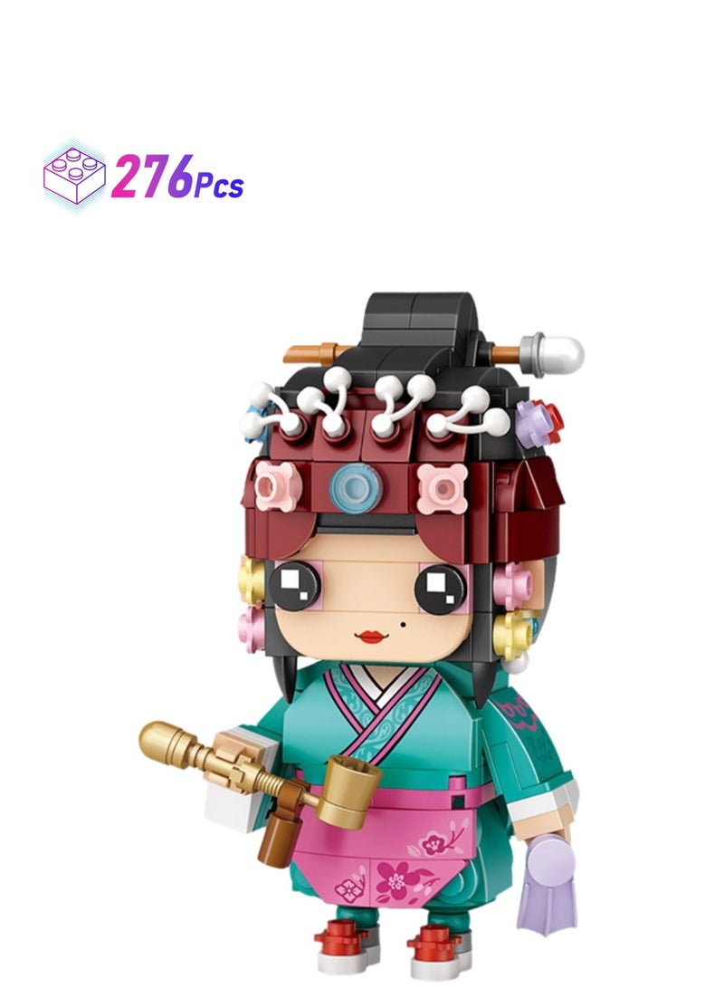 276pcs Matchmaker Chinese Opera Character Model Set Building Blocks Creative Diy Assembly Building Assembly Toys Children Adult Home Decoration - Image 1