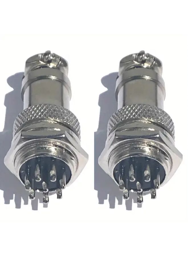 موصلات كابل طيران GX16 ذات 8 دبابيس، زوجان، قابس ومقبس 8 دبابيس، قطر 16 مم (0.63 بوصة). - Image 3
