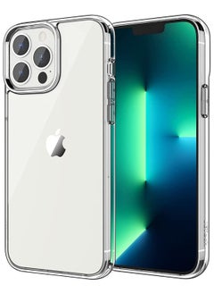 Scrolls 13 Pro 6.1 Inch and 1.5mm Anti Fall Clear Crystal Phone Case for iPhone Transparent Protective Cover, Slim Design Shockproof Phone Bumper Cover Anti-Scratch Clear Back  - Image 1