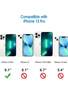 Scrolls 13 Pro 6.1 Inch and 1.5mm Anti Fall Clear Crystal Phone Case for iPhone Transparent Protective Cover, Slim Design Shockproof Phone Bumper Cover Anti-Scratch Clear Back  - Image 2