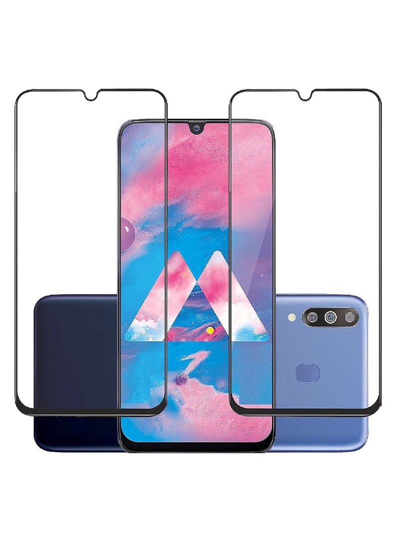 Super 2 Pieces Tempered Glass Screen Protector 5D Designed For Samsung Galaxy M30 Full Glue Edge to Edge Full Screen Coverage And Bubble Free - Image 1