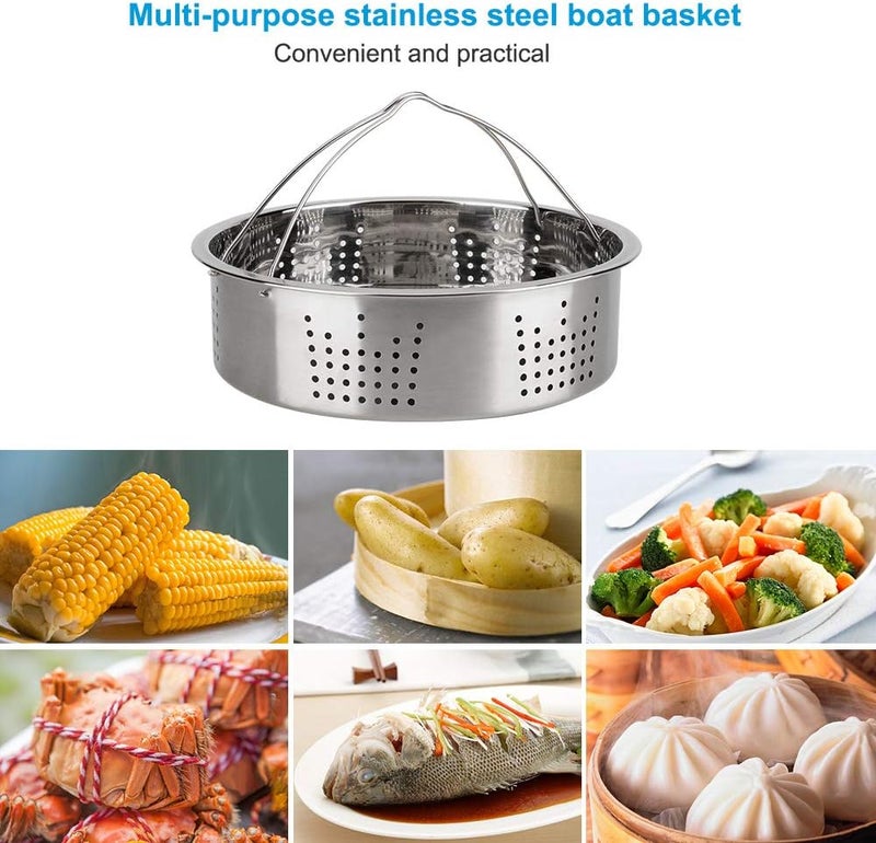 KITOOLBASE Accessories-Set-for-Insta-Pot, Accessory Compatible with Instant Pot 6 Qt 8 Quart, with Steamer Basket Cheesecake Pan Egg Steam Trivet Silicone Mold Mitts Tong - Image 2