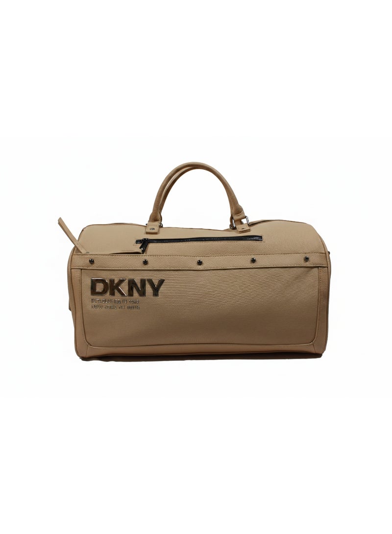 Dkny Rivets Duffle Bag for Unisex | Ultra Lightweight Wheels 2 Color Cork - Image 1