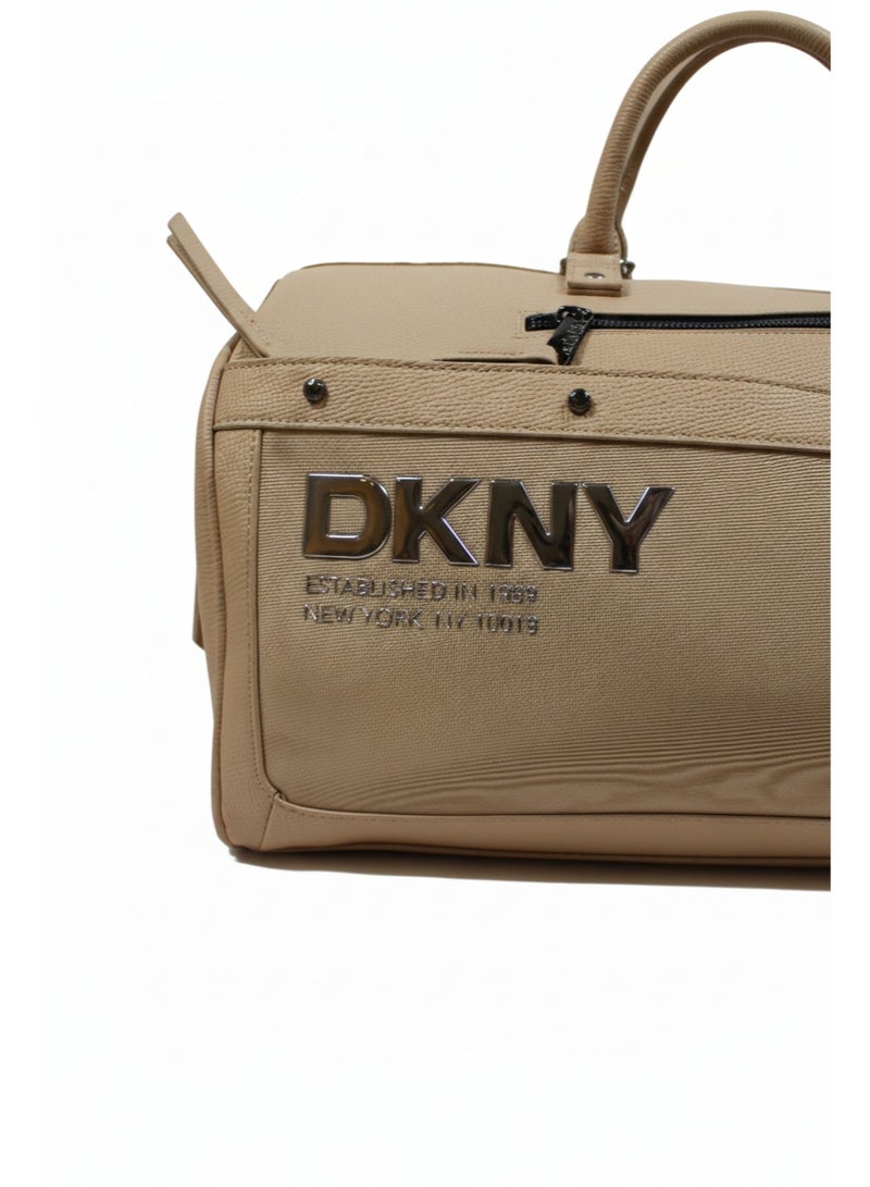 Dkny Rivets Duffle Bag for Unisex | Ultra Lightweight Wheels 2 Color Cork - Image 2