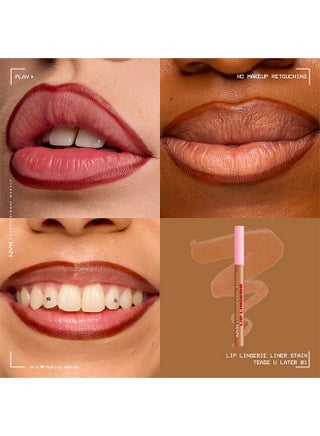 Lip Lingerie Lip Liner Stain, Seamless All Day Stain, Waterproof, Tease U Later - view 3