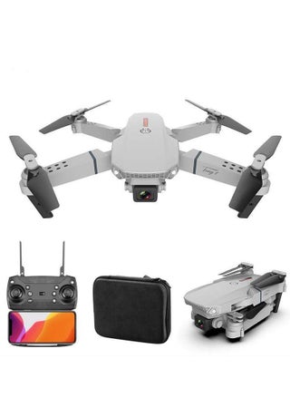 Foldable Quadcopter Drone with 360° Roll | 150m Range | Dual HD Camera Lens | 25-30 Min Flight Time | Speed Control, Gesture Manipulation, Optical Flow, Avoidance (Grey) - pzsku/Z890592F546C7D31CE438Z/45/_/1736950002/bb2123fe-112f-4fac-822c-25af84381c99