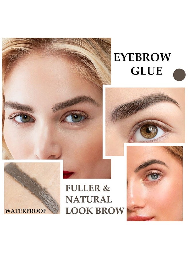 DNM Tinted Thickening Brow Mascara, Brow Fast Sculpt, Waterproof Transfer-Proof, Brush To Fill In Eyebrows And Cover Gray Hairs, Cruelty Free(Cool Blonde)  - Image 5