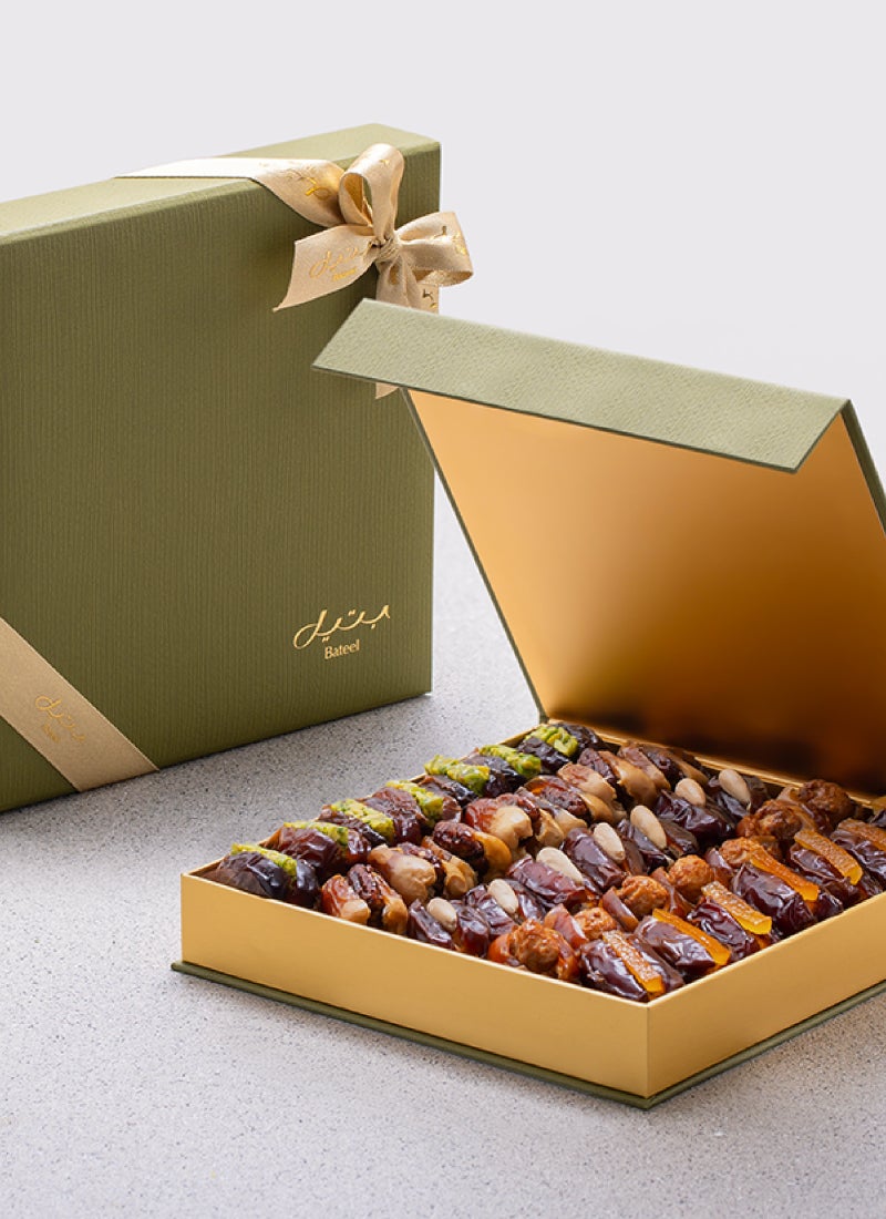 Bateel Palm Medium Gift Set Premium Filled Dates 1 Box (644g) - Image 2