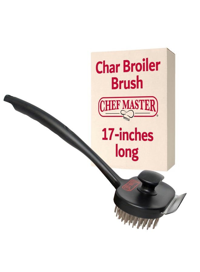 Chef-Master 90051 Grill Brush, Plastic, Black - Image 1