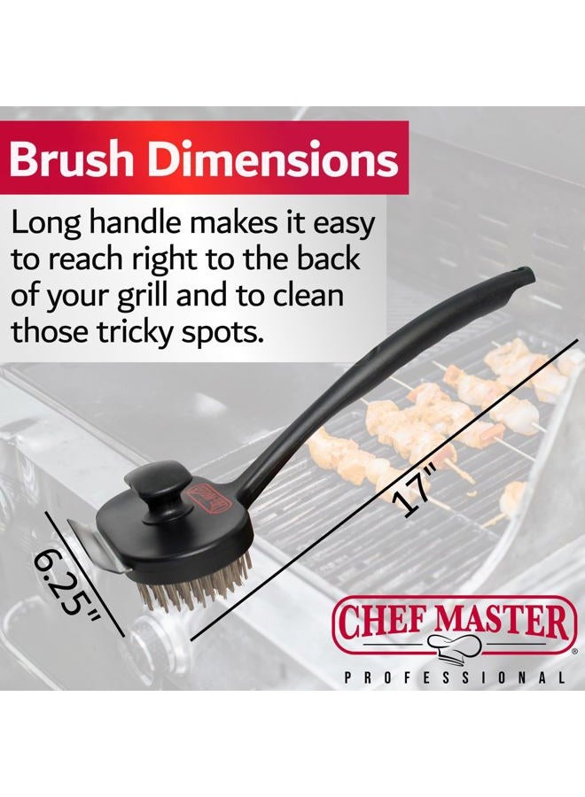 Chef-Master 90051 Grill Brush, Plastic, Black - Image 3
