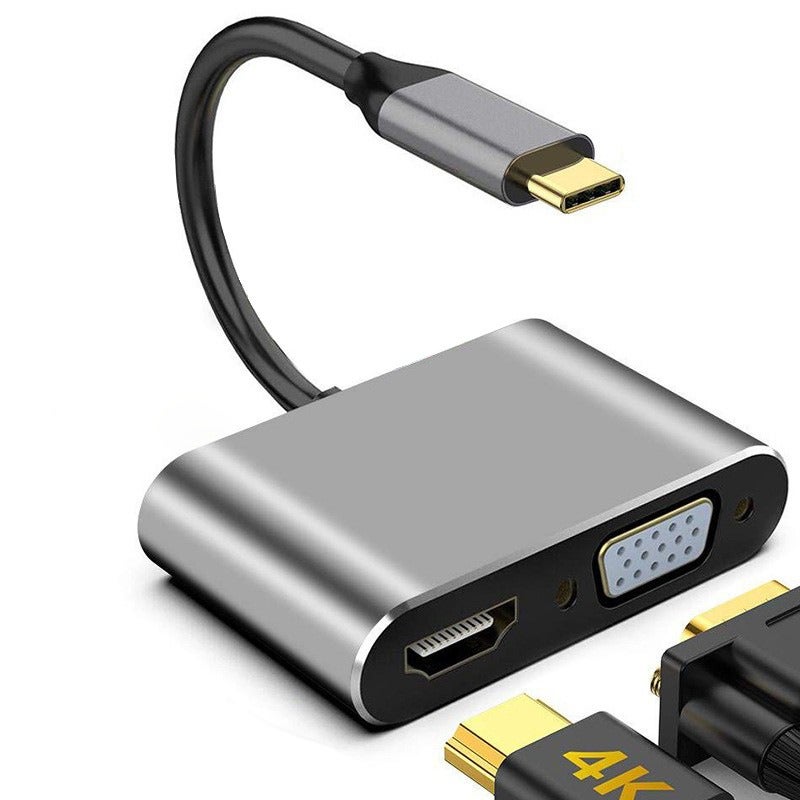 محول سويتش ثلاثي في واحد USB-C لتوسعة الهاتف والجهاز اللوحي وأجهزة الألعاب المحمولة 3 في 1