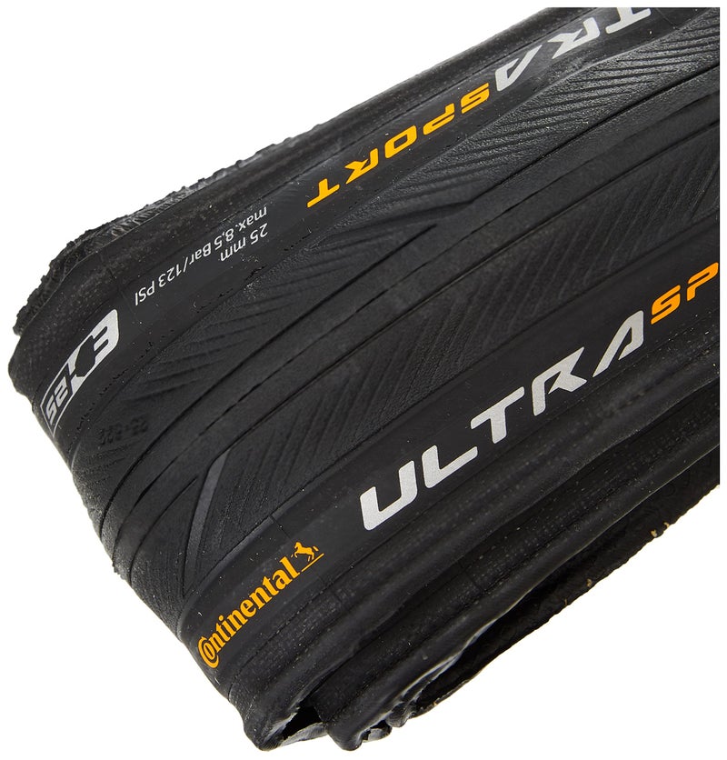 Continental Ultra Sport III 700x23 Black Folding PureGrip - Image 2