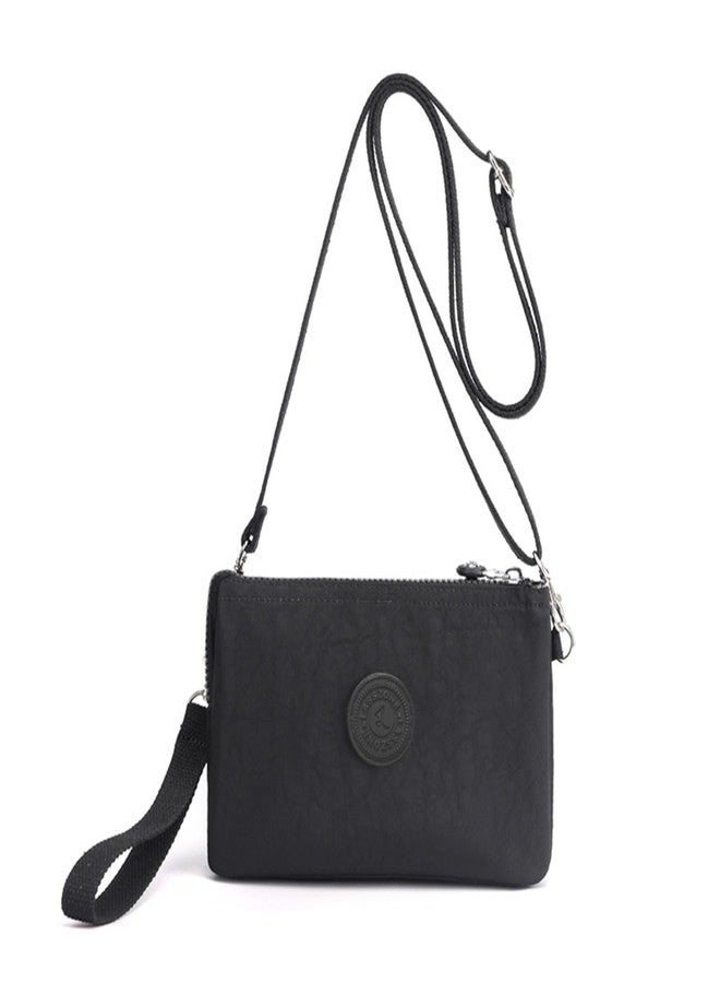LassZone Small Crossbody Bag for Women Mini Shoulder Handbag Multi Pocket Ladies Clutch Wallets Purse with Wristlet & Adjustable Strap - Image 1