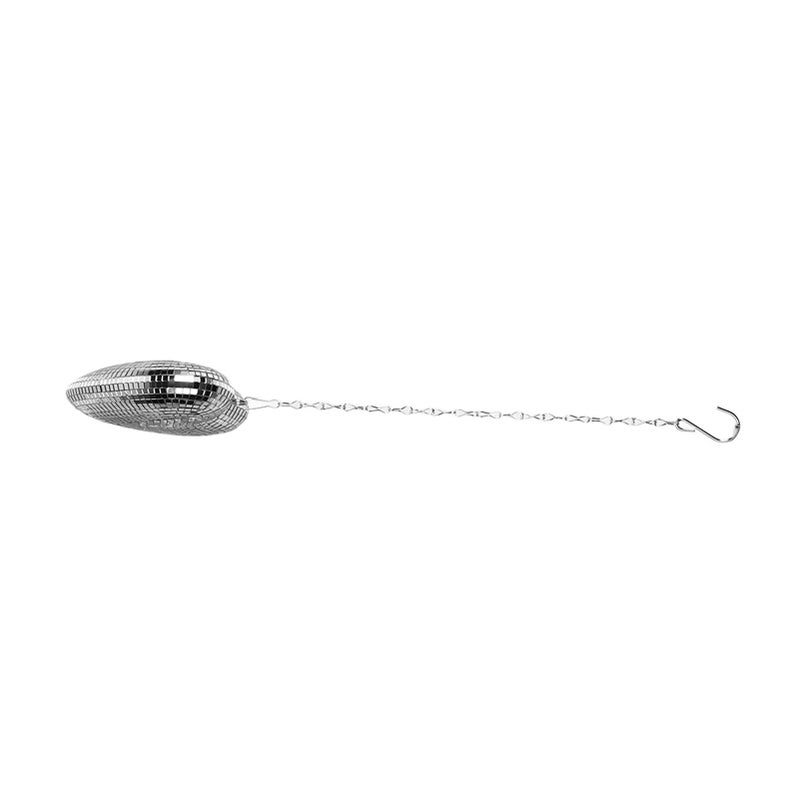 Heart Shaped Mirror Ball Shiny Decorative Reflective Mirror Ball Ornament with Hook Chain for Party KTV Bar Silver - Image 4