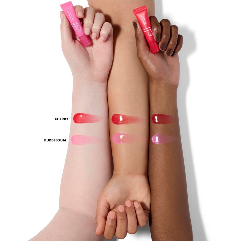 elf e.l.f. Squeeze Me More Lip Balm Duo, Moisturizing Balm For A Sheer Tint Of Color, Made With Hyaluronic Acid, Vegan & Cruelty-Free, Cherry & Bubblegum - Image 3