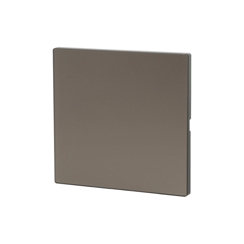 DonMarco Blank Plate 3x3 – Ultra Thin Glass, Modern Cover for Unused Wall Boxes (Matt Grey) - Image 2