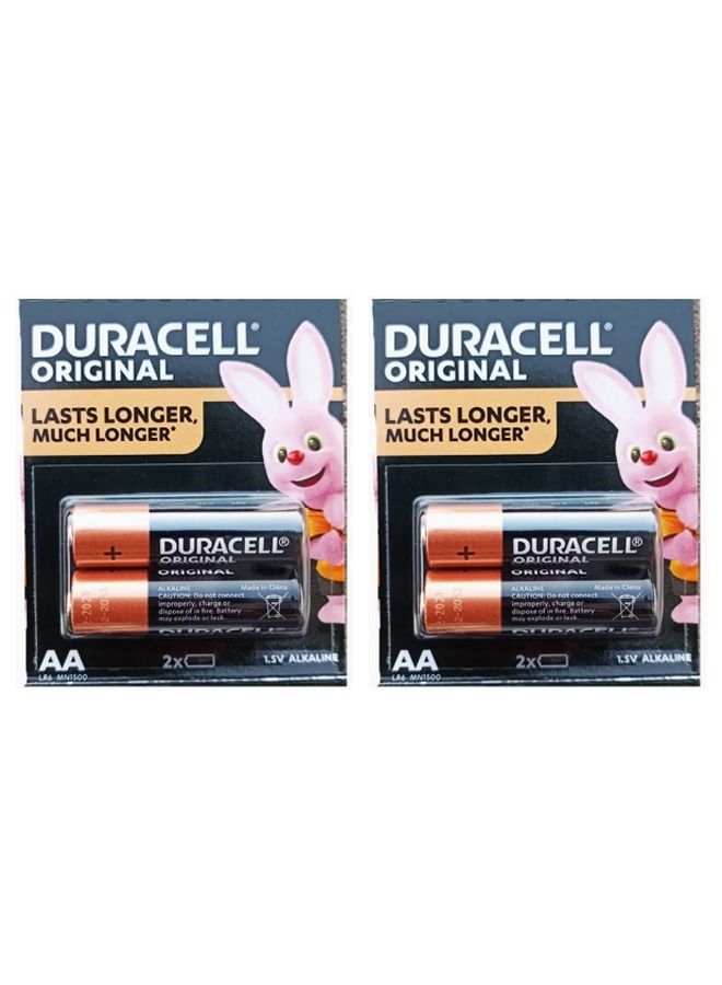 Duracell 4-Piece AA Alkaline Battery