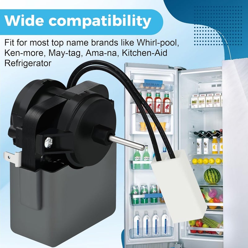 Romalon 2315539 Refrigerator Evaporator Fan Motor WP2315539 Fit for Whirlpool Kenmore Refrigerator Replaces 2219689 2225625 W10438708 WP2315539VP AP6007247 PS11740359 by - Image 5