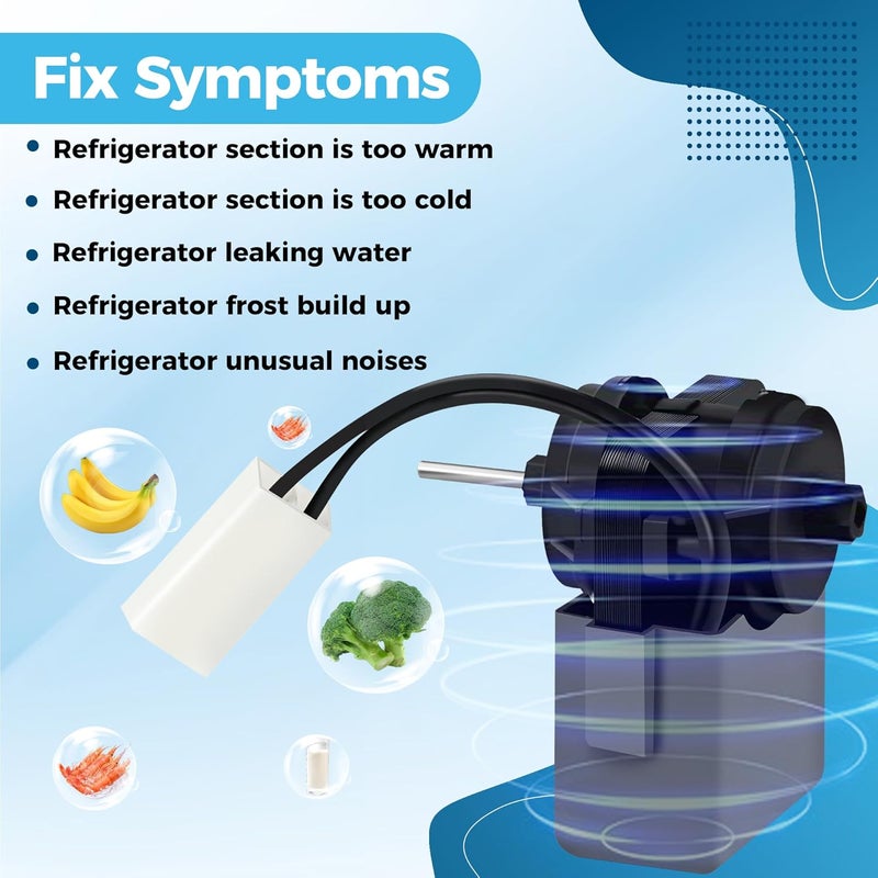 Romalon 2315539 Refrigerator Evaporator Fan Motor WP2315539 Fit for Whirlpool Kenmore Refrigerator Replaces 2219689 2225625 W10438708 WP2315539VP AP6007247 PS11740359 by - Image 2