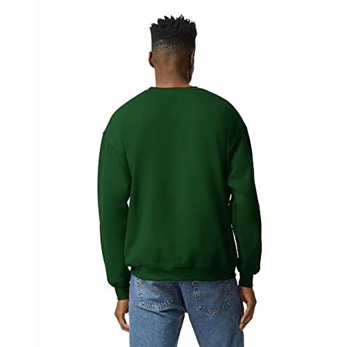 Gildan Adult Fleece Crewneck Sweatshirt, Style G18000, Multipack, Forest Green (1-Pack), Large - Image 3