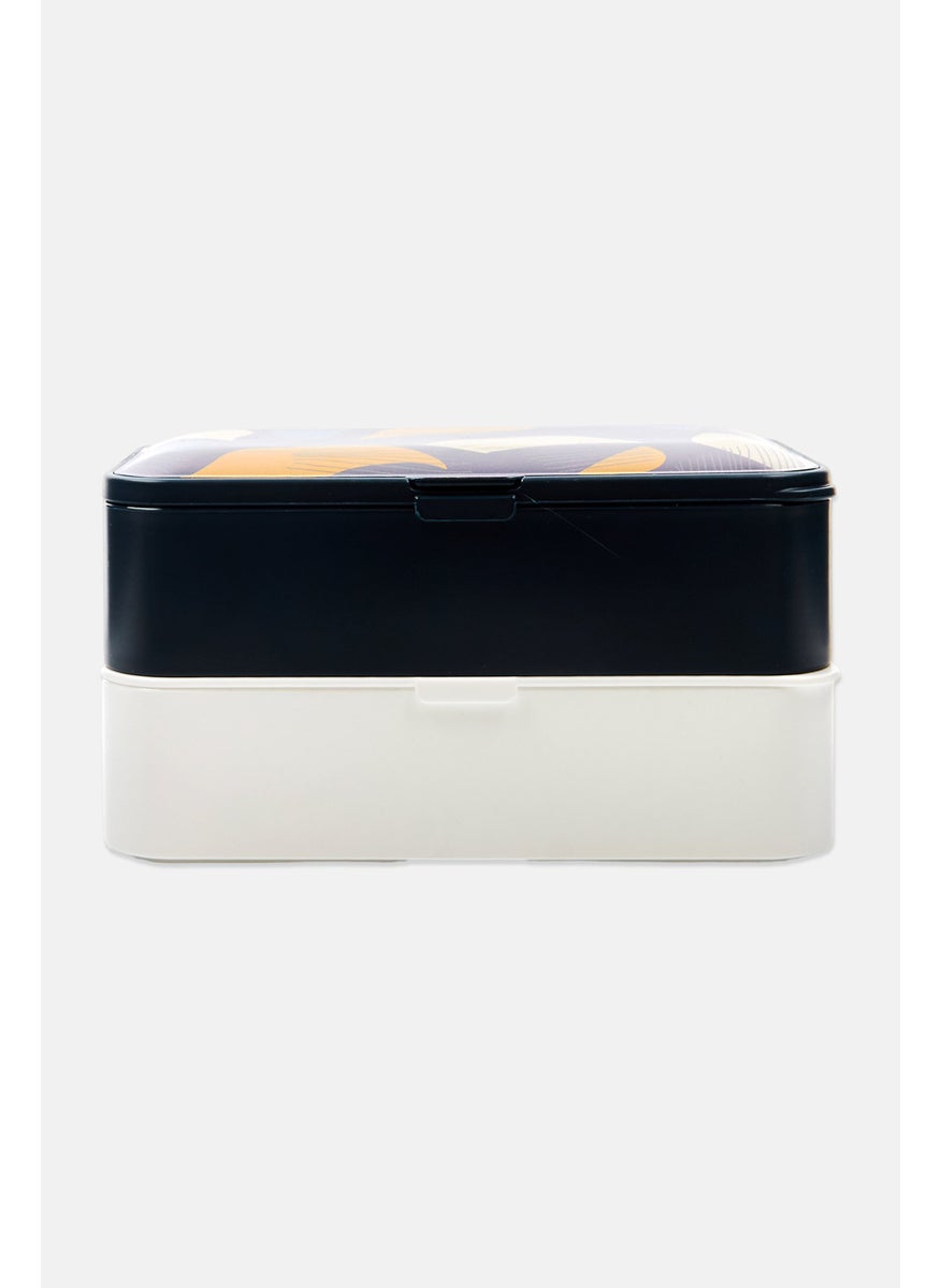 IRIS Bento Lunch Boxes, Navy  - Image 1