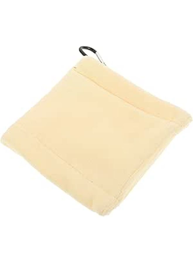 Microfiber Golf Towel With Clip Washable Club Cleaning Cloth 14x14 Inches Lightweight Accessory - Image 1