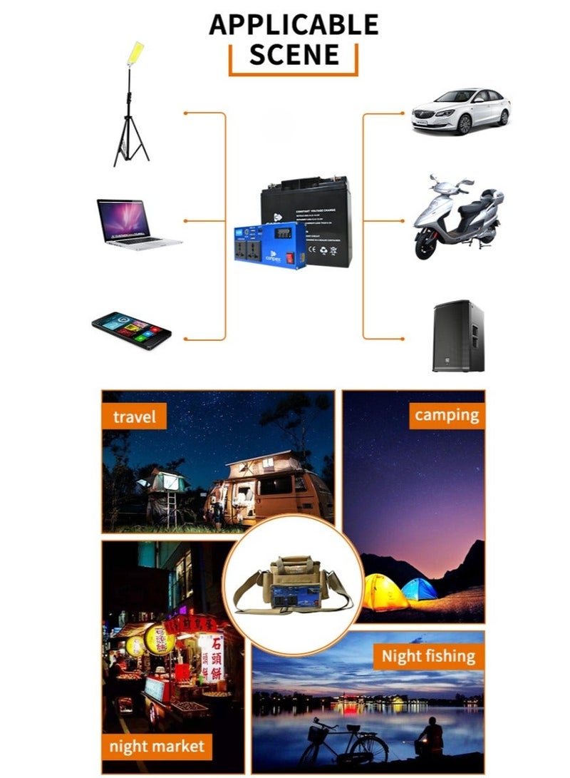 Raxoom Emergency Power Multifunctional Mobile Battery Power Bank Equipped with Adjustable Voltage Regulator. Suitable for outdoor family function. - Image 4