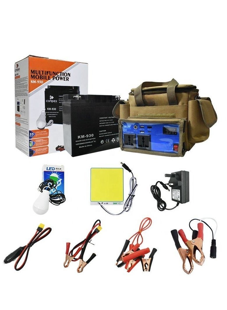 Raxoom Emergency Power Multifunctional Mobile Battery Power Bank Equipped with Adjustable Voltage Regulator. Suitable for outdoor family function. - Image 3