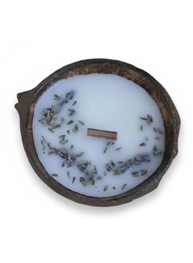 Luxury Handmade Natural Dried Flower Decorated Coconut Shell Creative Candle Jar Scented Candle for Home Decor Relaxation - Image 4