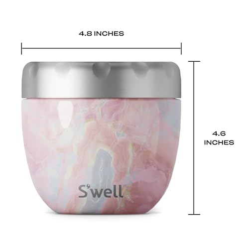 S'well Stainless Steel Food Bowls – 21.5oz - Geode Rose Eats - Triple-Layered Vacuum-Insulated Containers Keeps Food Cold for 11 Hours and Hot for 7 - Condensation-Free, Leak-Free, and Dishwasher-Safe - Image 5
