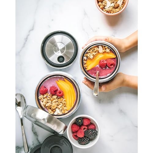 S'well Stainless Steel Food Bowls – 21.5oz - Geode Rose Eats - Triple-Layered Vacuum-Insulated Containers Keeps Food Cold for 11 Hours and Hot for 7 - Condensation-Free, Leak-Free, and Dishwasher-Safe - Image 2
