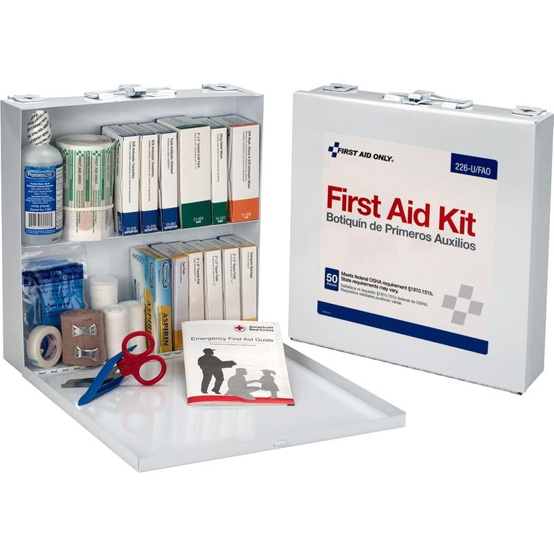 First Aid Only 226U OSHA Compliant First Aid Kit 50Person Emergency First Aid Kit for Business Home Car and Worksites with ColorCoded Unitized Boxes of First Aid Supplies 191 Pieces - Image 1