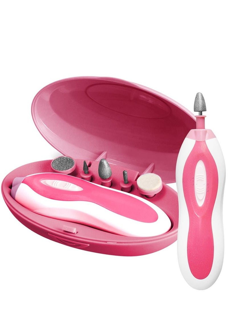 KASTWAVE Electric Nail File Shaper Pedicure Manicure Set Portable with 5 Pcs Attachment for Care of Hands and Feet - Image 1