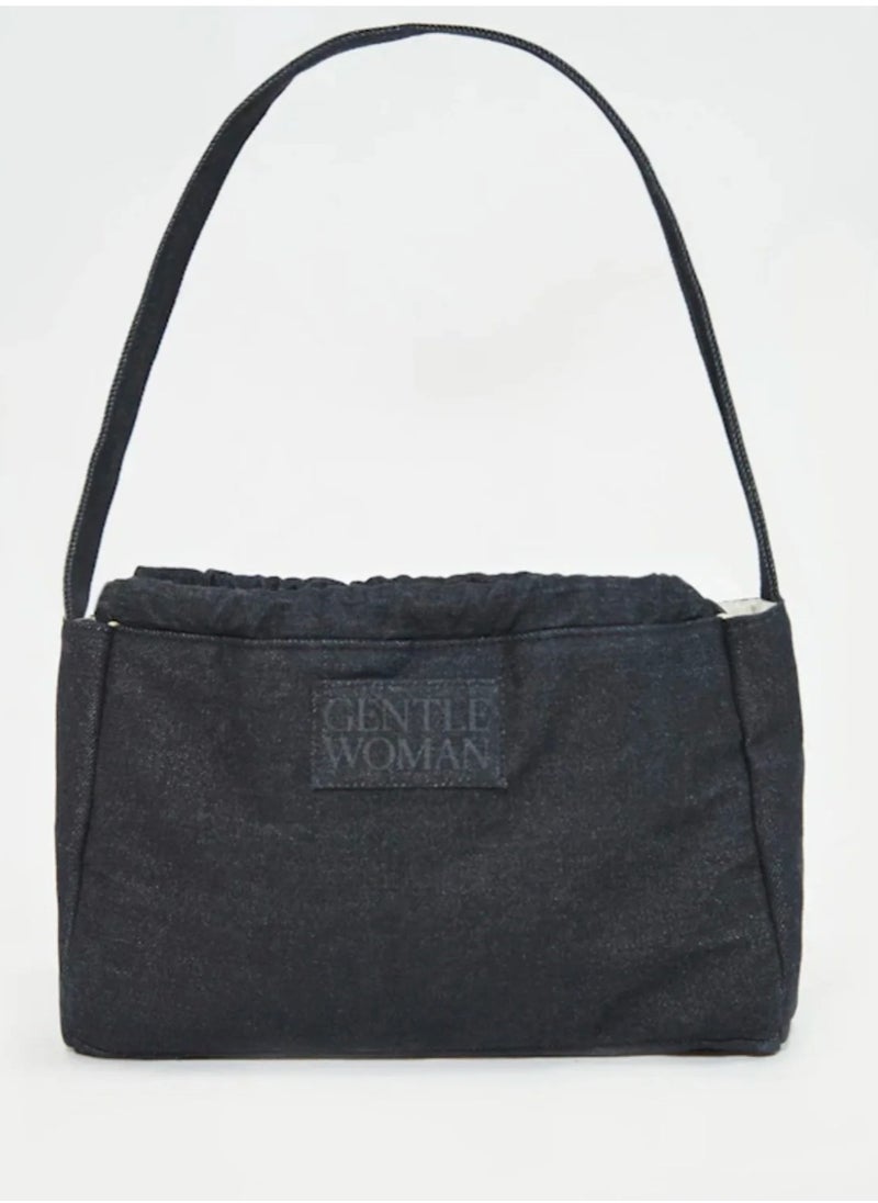 GENTLE WOMAN Gentle Woman Dumpling bag Denim drawstring shoulder bag  - Image 3