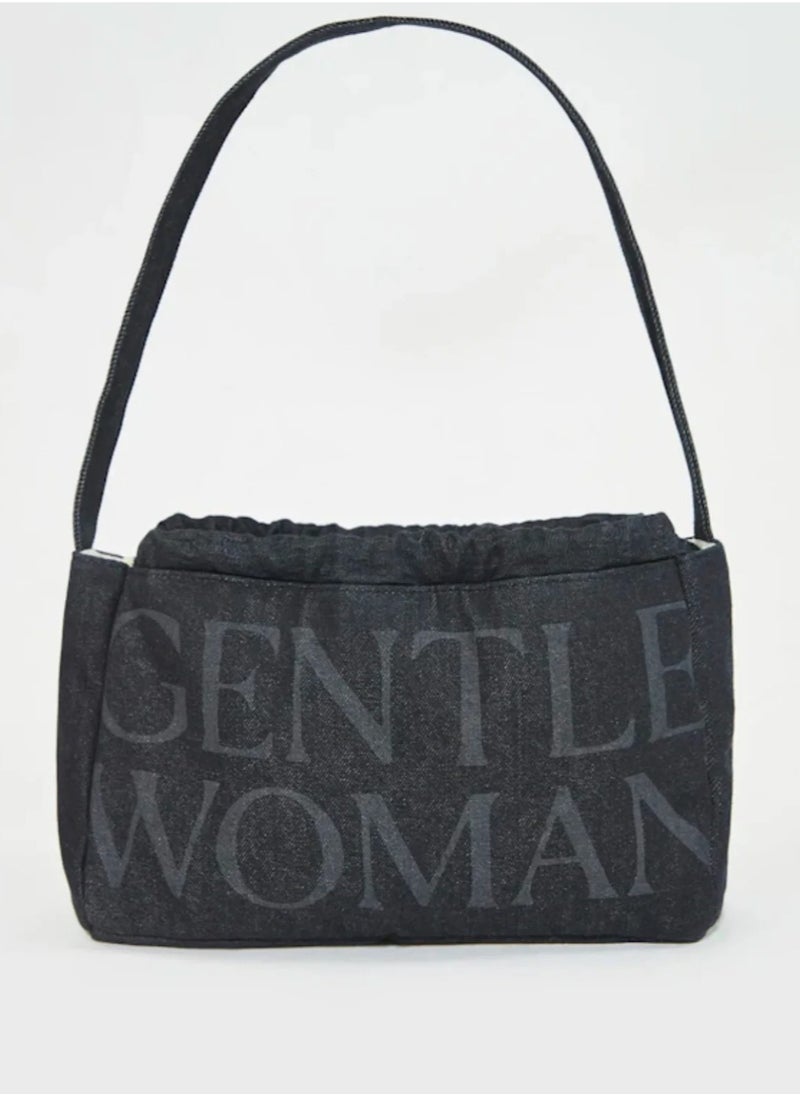 GENTLE WOMAN Gentle Woman Dumpling bag Denim drawstring shoulder bag  - Image 2
