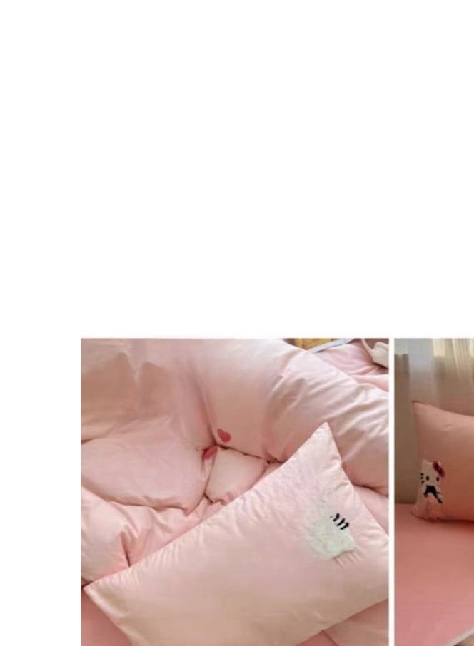 Fitted Sheet Style — ﻿ High End Cartoon Pattern  Pure Cotton Bedding Four Piece Set - Image 2