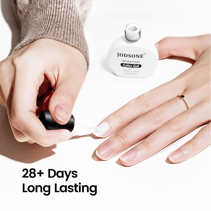 JODSONE 10ml White Gel Nail Polish White gel polish Soak Off Led Gel Polish Nail Art Manicure Salon Diy Need U V Lamp - Image 3