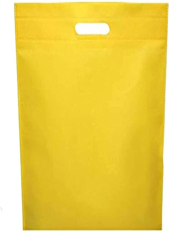 Generic Yellow polyester gift bag 15 in 21 cm Set 10 pieces 