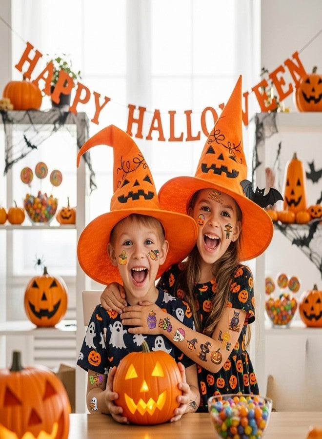 Backtopeia Halloween Temporary Tattoos | Halloween Party Decorations Trick Or Treat Décor Accessories Stickers Party Favors Skeleton Bat Spider Owl Ghost Pumpkin Gift Idea For Kids Teen Adult Boy Girl-60Pcs - Image 5