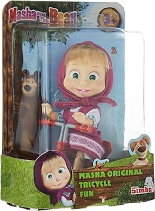 Masha and the Bear - Masha Tricycle Doll - 12cm