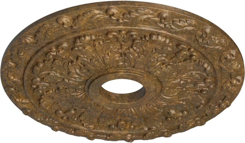 Ekena Millwork CM19SPRZS Spring Leaf Ceiling Medallion, Rubbed Bronze - Image 2