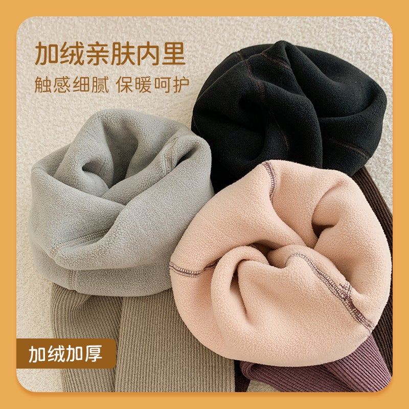 Fleece-Lined Children'S Leggings Girls' Pantyhose Korean Style Warm Thickened Baby Pantyhose - Image 4