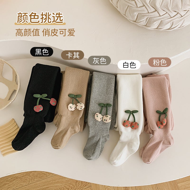 Fleece-Lined Children'S Leggings Girls' Pantyhose Korean Style Warm Thickened Baby Pantyhose - Image 3