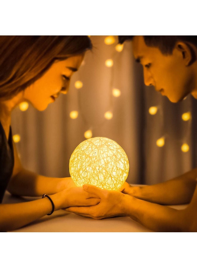 NIBEMINENT 3D USB LED Moon Lamp With Stand Yellow/Brown 15cm - Image 3
