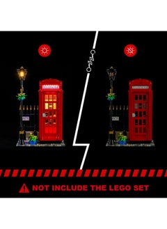 BRIKSMAX Light Kit For Lego-21347 Red London Telephone Box - Compatible With Lego Ideas Building Set- Not Include Lego Set  - Image 5