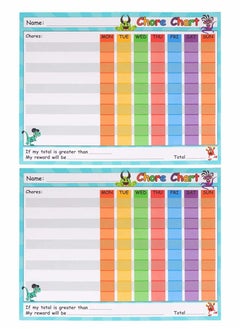 SYOSI Dry Erase Reward Chart for Kids Teach Children Responsibility and Good Behavior Reusable Self Adhesive Potty Chart Class Schedule for Home Classroom  - Image 1
