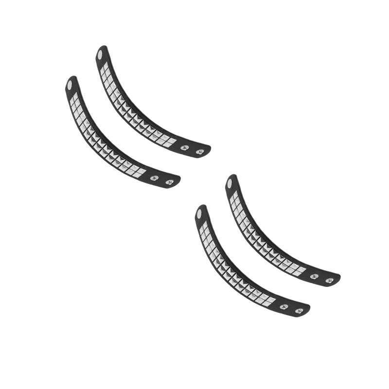 4 pcs Studded Wrist Band Fashionable Wide Bracelet Vintage Artificial Leather Wristband for Men PU Bracelet Bracelet Retro Style Bracelet for Men - Image 1